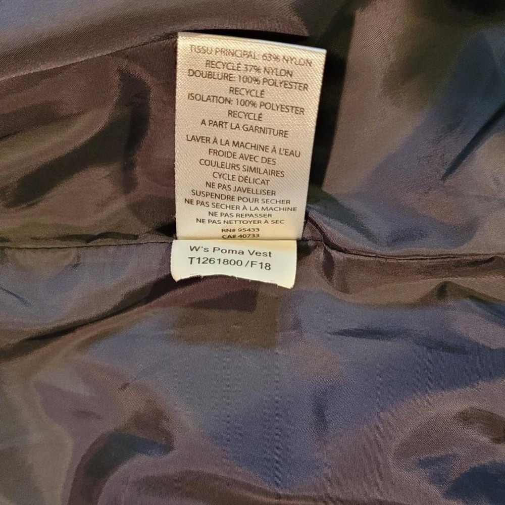 Toad&Co Poma Puffer Vest Colorblock Quilted, Women's Size‎ S, Blue Khaki Green - Picture 9 of 12